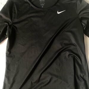 Nike Women's Long Sleeve Black Tee